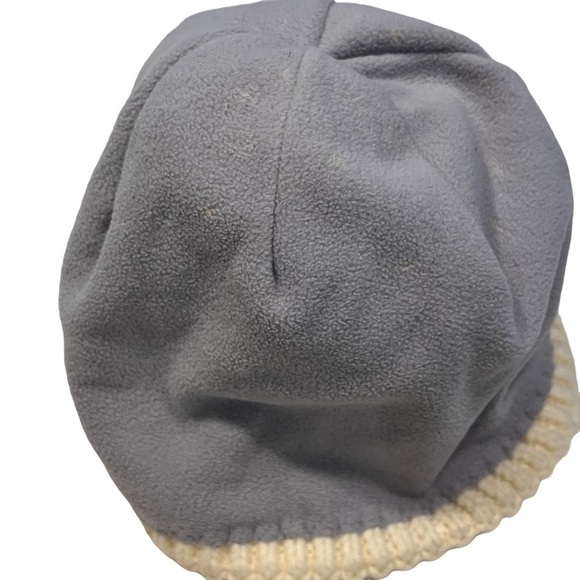 COLUMBIA WHITE FLORAL KNIT BEANIE HAT WOMEN'S one size - Picture 5 of 5